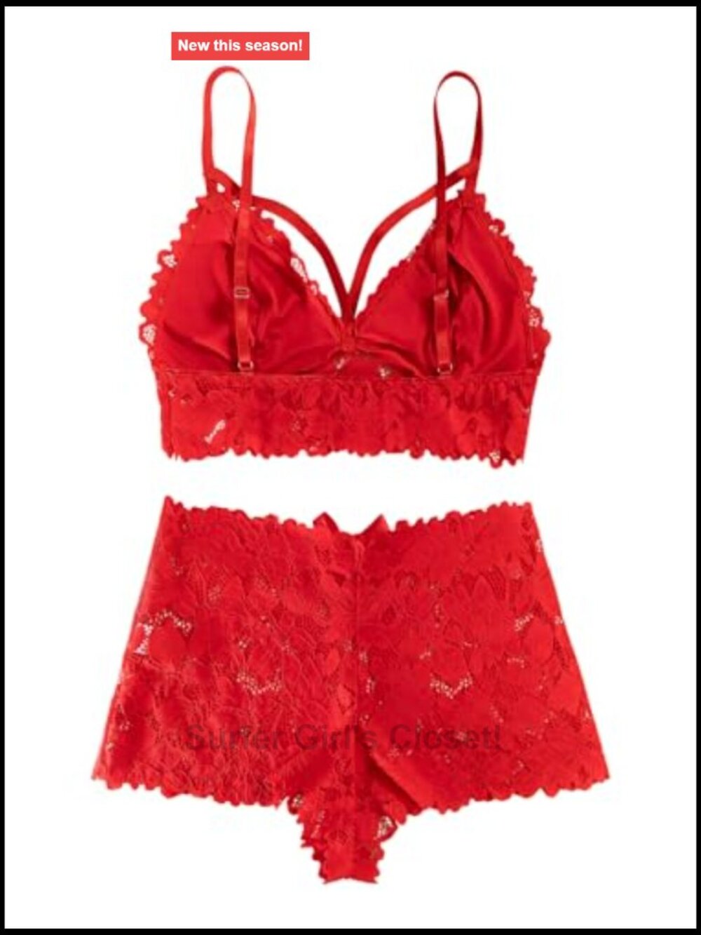 Sexy Lingerie Set 2 Piece Women Outfit Bra Panty Exotic - Picture 6 of 7